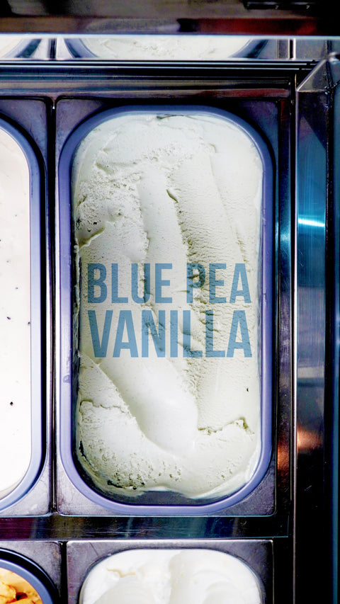 Singapore Creamier Handcrafted Ice Cream Blue Pea Vanilla on Tub Front Facing