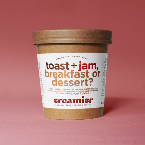 Singapore Creamier Handcrafted Ice Cream toast & jam pint