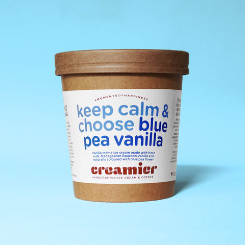 Singapore Creamier Handcrafted Ice Cream blue pea vanilla pint