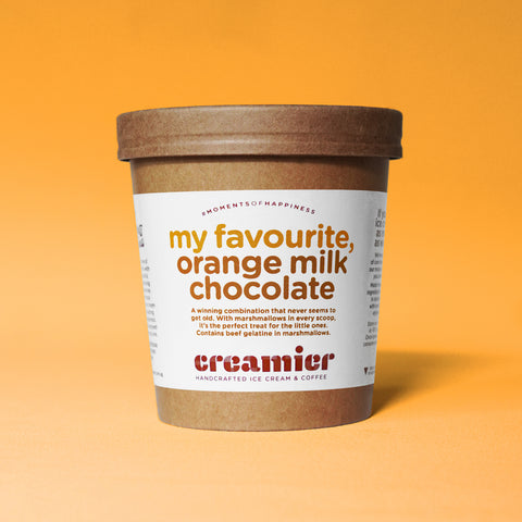 Singapore Creamier Handcrafted Ice Cream orange milk chocolate pint