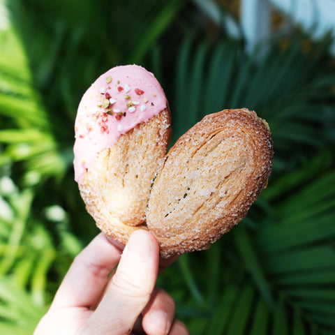 Strawberry Chocolate Heart Palmier