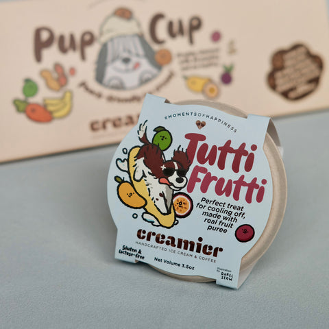 Singapore Creamier Handcrafted Ice Cream Pup Cup: Tutti Fruitti (Doggie Ice Cream) inside Single Scope of Happiness