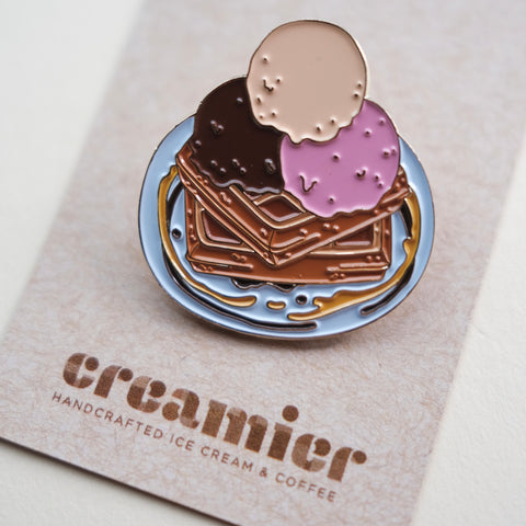 Whimsical Style with Triple Scoop Waffles Pins