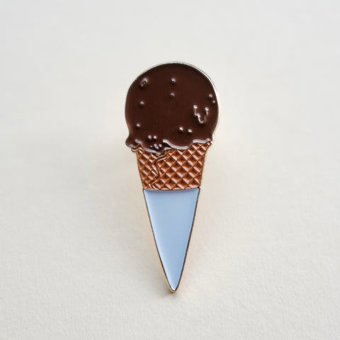 Embrace Timeless Indulgence with Our Chocolate Cone Pin!